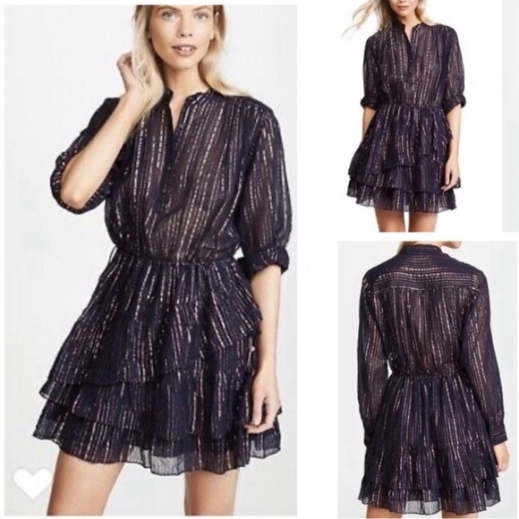 Ulla Johnson Della Dress - Midnight- size 4 - Picture 3 of 15